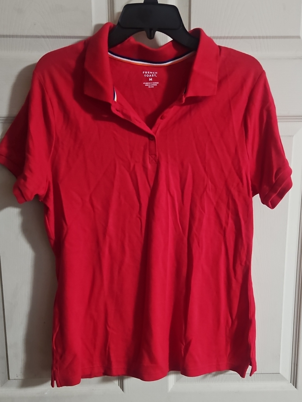 FRENCH TOAST WOMEN'S UNIFORM POLO SHIRT: RED: NEW WITH TAGS: SIZE M